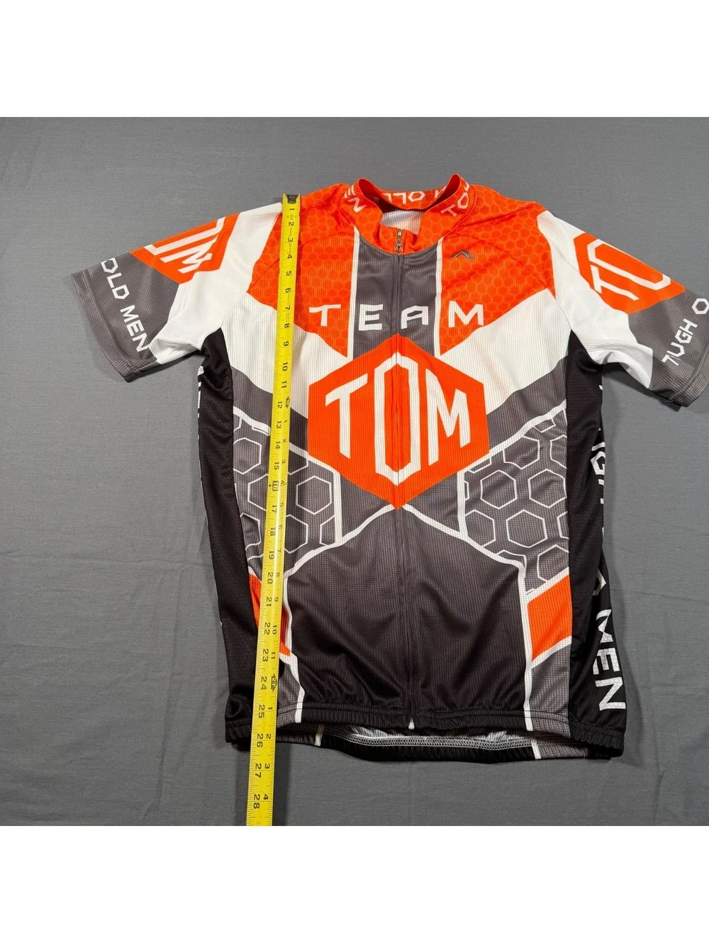 Ascend Sportswear Team TOM Tough Old Men Cycling Jersey Sport Large Q122